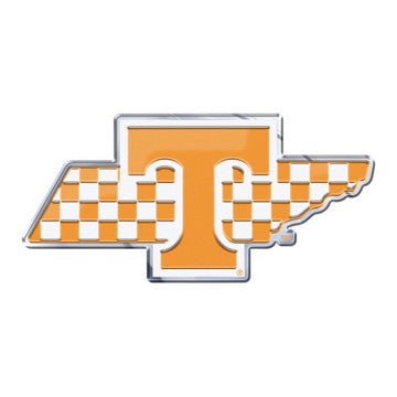 Tennessee Volunteers Color Embossed w/Checkboard Emblem