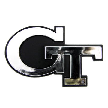 Georgia Tech Molded Chrome Emblem